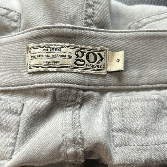 GO SILK GO Iconic go army pant Silk Gray Stretch Pockets Utility Sz 8 - Picture 12 of 15